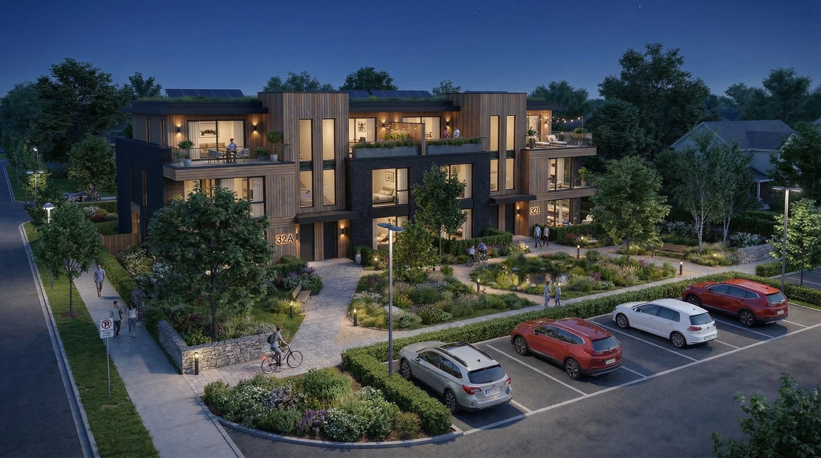 Estate aerial atmosphere